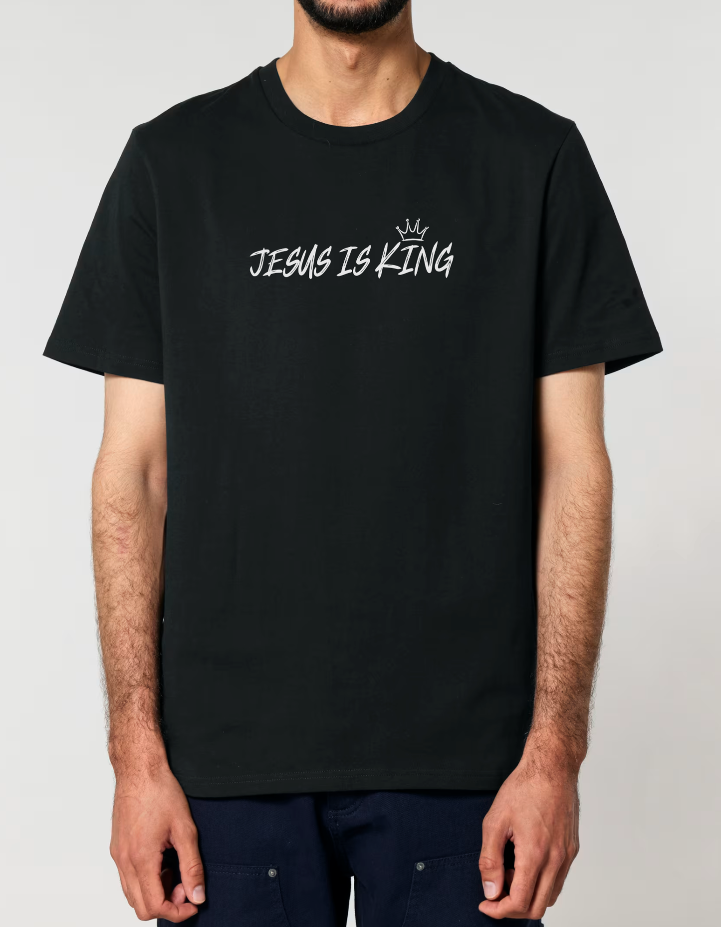 Jesus is King - Basic T-Shirt (Frontdruck)